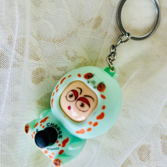 Kids Cartoon Happy & Sad Face Dual mode Unique Novelty Keychain - Picture 4 of 6